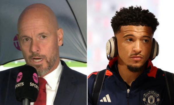 Erik ten Hag giai thich ly do Jadon Sancho vang mat truoc Brighton